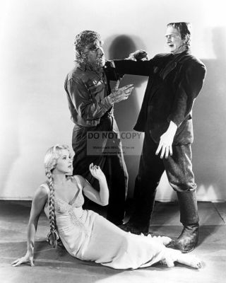 Lon Chaney Jr Bela Lugosi " Frankenstein Meets The Wolf Man " 8x10 Photo (ep - 364)
