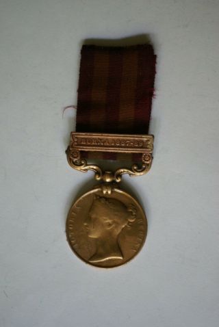 British 1854 India General Service Medal In Bronze With Burma 1887 - 89 Bar
