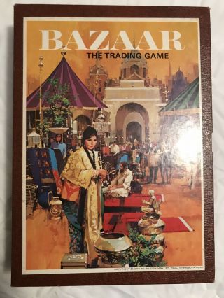 Bazaar: The Trading Game 1968 Board Game Bookshelf Edition Vintage 3m Usa