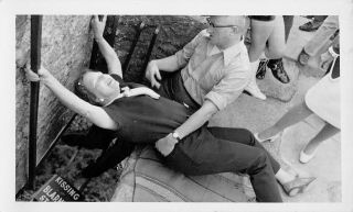 Lay It On Me - Woman More Than Ready For Kiss At Blarney Stone Vtg 60s Photo 147