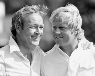 Arnold Palmer And Jack Nicklaus All Time Golfing Greats 8x10 2z