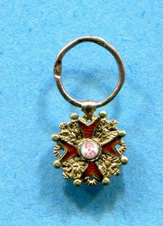 Imperial Russia Order Of St.  Stanislaus Miniature Gold Medal