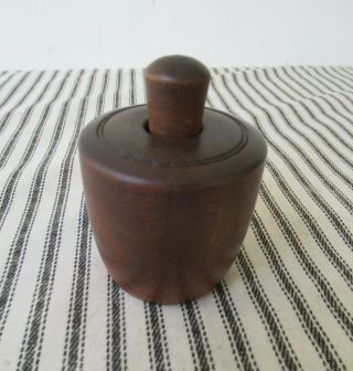 Antique Butter Mold,  Small Wood,  Vintage Primitive,  Individual Pat