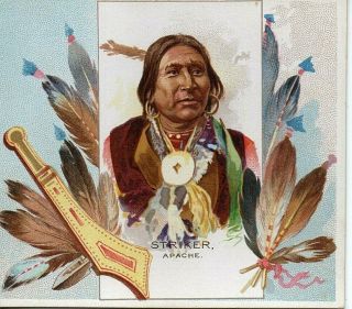 66762.  Allen & Ginter Trade Card American Indians Ca 1905 Striker,  Apache