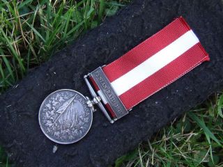 Canada 1870 General Service Medal Fenian Raid (riel Rebellion) Pte.  I.  Bariteau