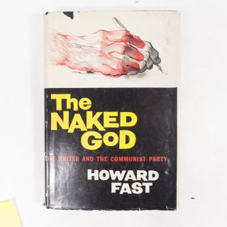 Vintage 1957 The Naked God By Howard Fast Hardcover Book