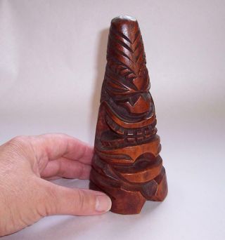Vintage Hawaiian Carved Wood Wooden Tiki Figure 6 " High