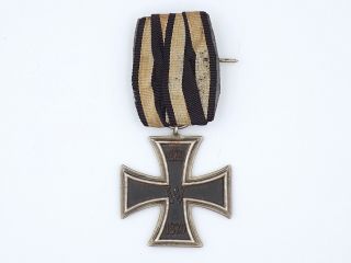 German Prussian 1870 Iron Cross 2nd Class Ek2 Parade Mount