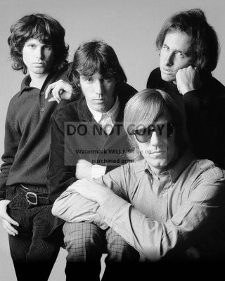 " The Doors " Rock Band Jim Morrison Ray Manzarek - 8x10 Publicity Photo (op - 678)