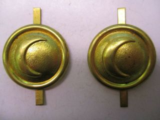 Us Army Indian War Model 1881 Sun Helmet Side Buttons For Commissary Troops