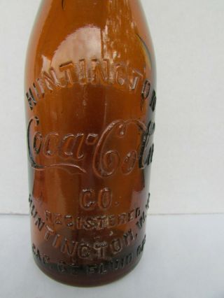 Huntington,  W.  Va.  Amber Coca - Cola Bottle