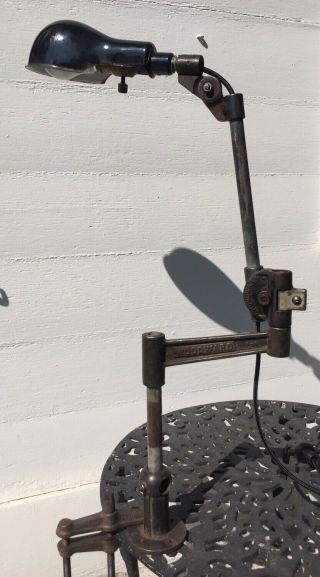 Vintage Antique Woodward Machine Co.  Industrial Lamp