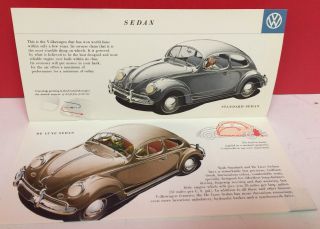 Reuters Volkswagen Wolfsburg Germany Color Dealer Brochure 1956 Nos 12 Pgs