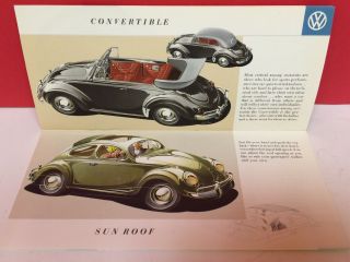 Reuters Volkswagen Wolfsburg Germany Color Dealer Brochure 1956 NOS 12 Pgs 2