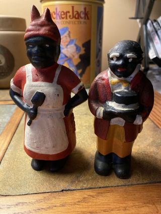 Aunt Jamima And Uncle Moses Cast Iron Banks