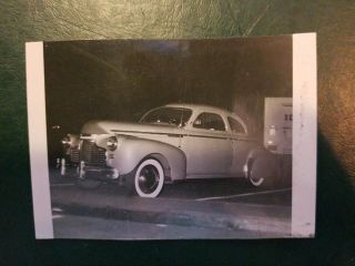 Car Cool Vintage Photo Snapshot 3.  5x2.  5 Black & White
