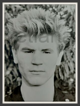 1960 Handsome Boy Young Man Haircut Cute Guy Blond Hair Ginger Vintage Old Photo