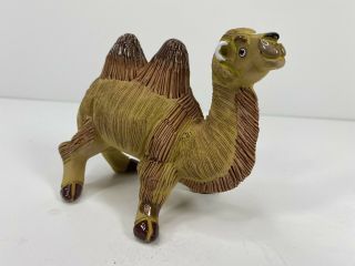 Vintage Casals Peru Hand Made Pottery Clay Camel Rare Figurine