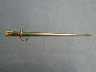 French Model 1874 Gras Bayonet W/ Matching Numbered Scabbard - St.  Etienne 1877