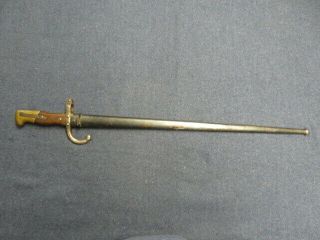 French Model 1874 Gras Bayonet W/ Matching Numbered Scabbard - St.  Etienne 1879