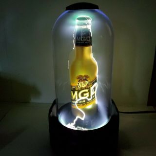Mgd Miller Draft Lightning Beer Bottle Plasma Tesla Lamp Bar Display