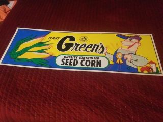 Vintage Advertising Sign For Green 