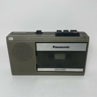 Vintage Panasonic Ic Auto Stop One Touch Cassette Recorder Rq 339 &
