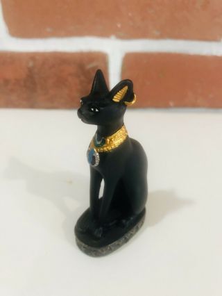 3.  5 " Egyptian Bastet Cat Statue.  Ancient Egypt Goddess Bast Collectible Figurine
