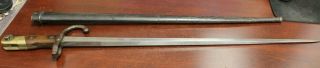 French Gras 1874 Bayonet Sword & Scabbard