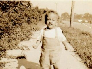 1950 S Vintage Photo Young Boy Child Gotta Get Away Caught Big Smiles Cute