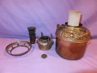 1890 ' s High Dome B&H Bradley and Hubbard Center Draft Oil Lamp font 3
