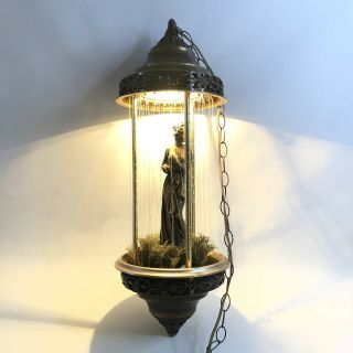 Vintage Creators Inc Hanging Rain Lamp Nude Goddess Mineral Oil Motion Lamp 31 "