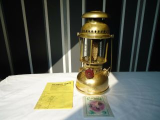 Rare Vintage Brass Optimus 1200 Rapid Kerosene Pressure Lantern