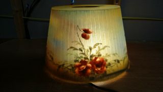 Jefferson Marked Reverse Painted Glass Table Lamp Shade Only No Base
