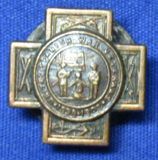 Spanish American War Saw 1898 - 1902 Veteran Discharge Button By Whitehead & Hoag