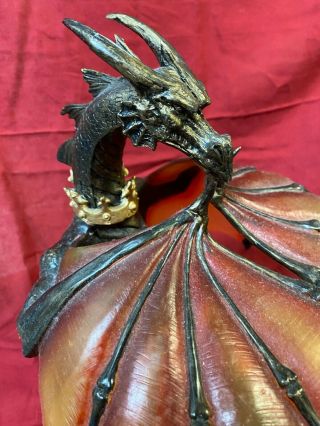 Dragon Strike Illuminated Sculpture Medieval 16 
