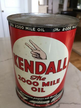 Kendall Oil Can,  The 2000 Mile Collector
