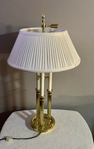 Baldwin Brass 2 Light Lamp - Feather/arrow Candlestick Colonial Williamsburg Style
