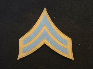 Us Army Infantry Corporal Chevron 1902 To 1903 Blue Stripe Khaki Uniform Minty