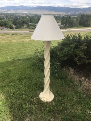 Vintage Column Twist Mid Century Floor Lamp Modern Reserved For Liberticidex