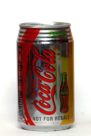 2001 Coca Cola can from South Africa,  Customer Appreciation Week 2001 3