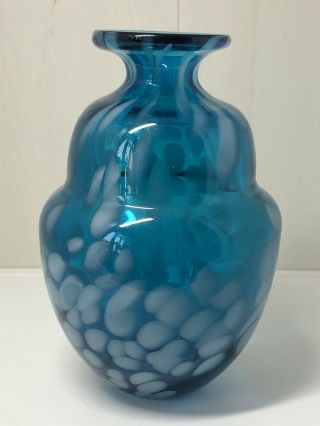 Vintage Mdina Art Glass Large Heavy Vase
