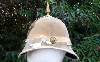 Old 1898 Spanish - American War era 5th Ohio Volunteer Infantry Spike Helmet 2