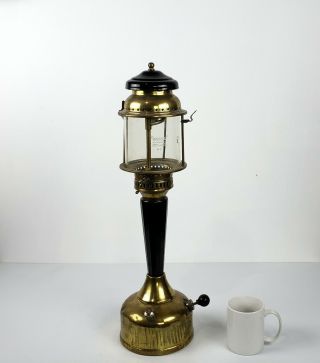 Elegant Vintage Pressure Lamp Lantern Light 1950s Volcan Argentina Rare & Htf