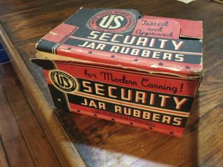 United States Rubber Company Security Jar Rubbers Canning Country Store Display