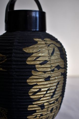 25.  5cm (10 ") Japanese Vint.  Paper Lantern Chochin Ornament : Design Shikotsuko