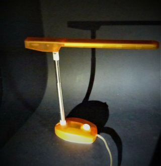 Artemide Task Desk Lamp Orange Microlight By Ernesto Gismondi