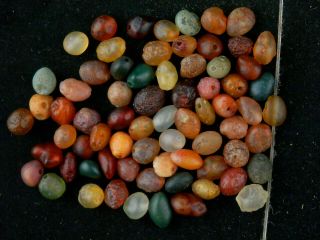 70pics Wonderful Rare Tibetan Natural Agate Dzi Small Beads M133