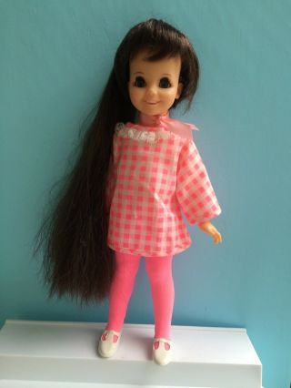 Vintage Mia Chrissy Family Doll By Ideal 1970 Hair Grows 16 Inch