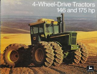 John Deere 7520 7020 Fwd Tractor Brochure Origional 1973